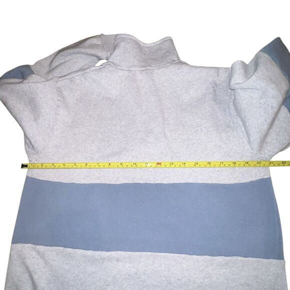 BRANDY MELVILLE Newport 1/4 Zip Sweatshirt Isabella Blue Grey MED - Picture 8 of 10